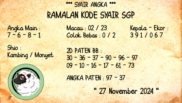 Prediksi SGP