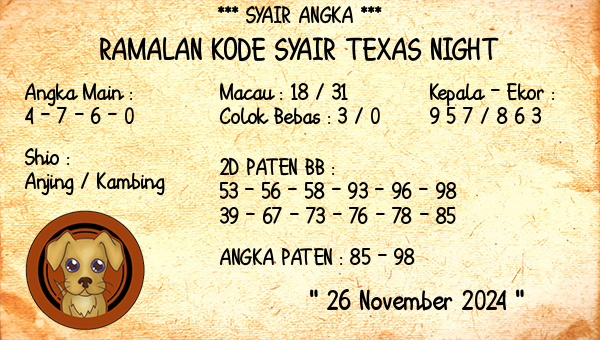 Prediksi Texas Night