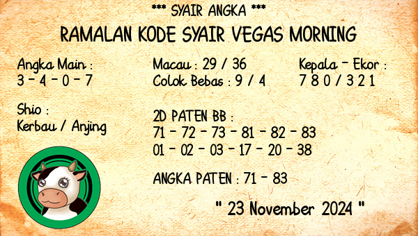 Prediksi Vegas Morning