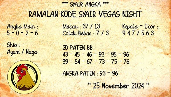 Prediksi Vegas Night