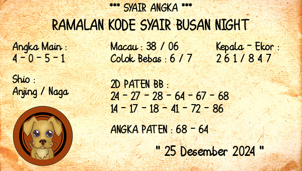 Prediksi Busan Night