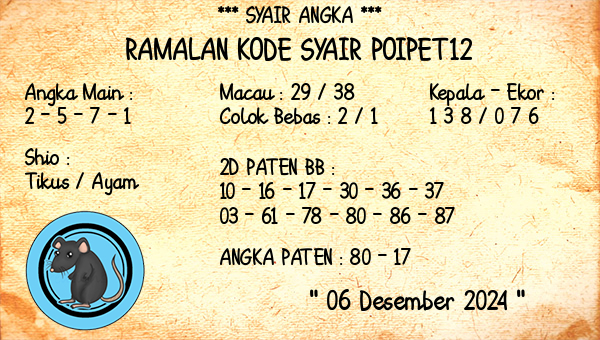 Prediksi Poipet12