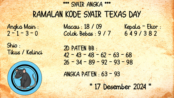 Prediksi Texas Day