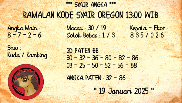 Prediksi Oregon 13:00 WIB